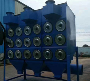 配件加工廠安裝10000風(fēng)量濾筒除塵器