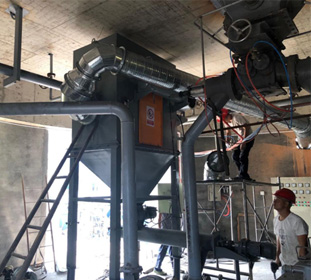 熱能發電廠安裝HR-6濾筒除塵器