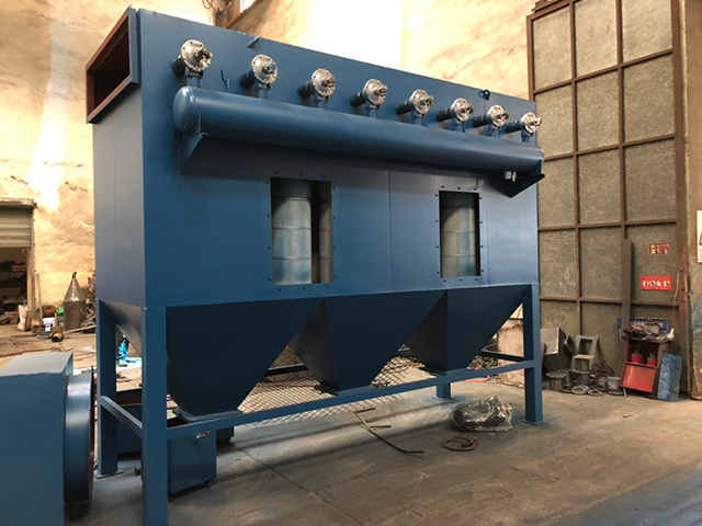 江蘇常州金屬零部件噴塑粉塵處理(圖1)