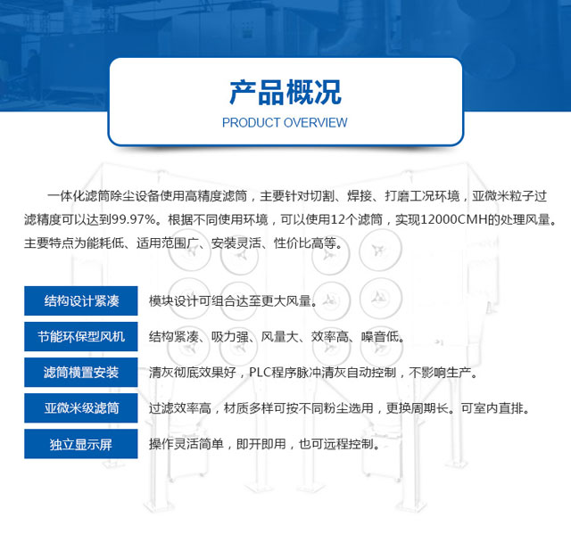 橫置式濾筒除塵器(圖5)